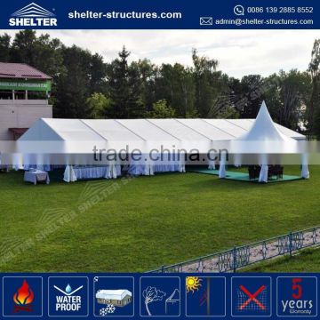 Hot popular aluminum alloy frame different types of 3000 people party tent with the professional production team in Shelter GZ