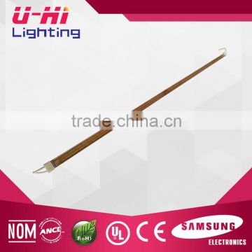 golden plated infrared heating lamp twin tube