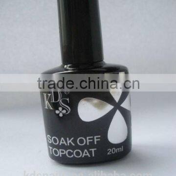 Nail art of gel polish topcoat professional no wipe top gel