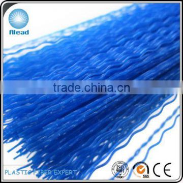 PP rippled/waved/crimped/curly filaments synthetic flaggable crimped filament for cleaning brush