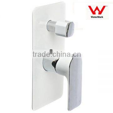 Chrome and White Modern Bathroom Designs Shower Mixer with Diverter Bath Faucet Bathroom Fittings