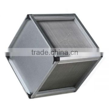 cross flow plate heat exchanger ventilation system with heat recovery