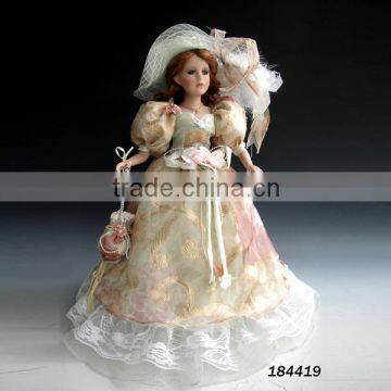 Wholesale porcelain doll home decoration 18inches Victoria doll