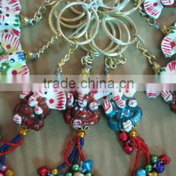 Beautiful Ganesha Key chain & Key rings in Gungroo Beads Work
