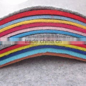 100% polyester Colorful needle punched felt for crafts