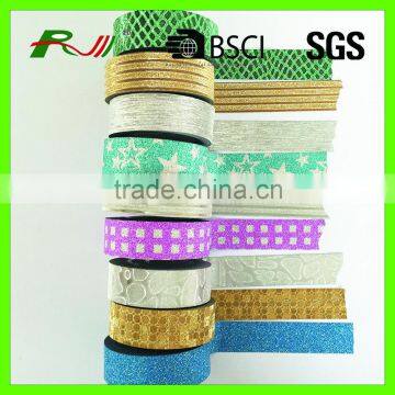 logo printed single sided glitter tape alibaba best sellers