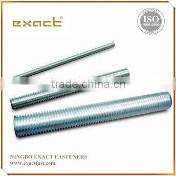 Din975 thread rod with din934 hex nut/threaded rod zinc plated or stainless steel stud bolt m16