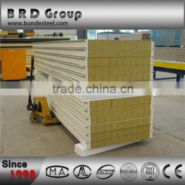 Excellent stability rockwool sandwich panel for wall heat insulation