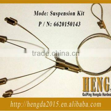 Three legs hooks wire rope hanger for light kits