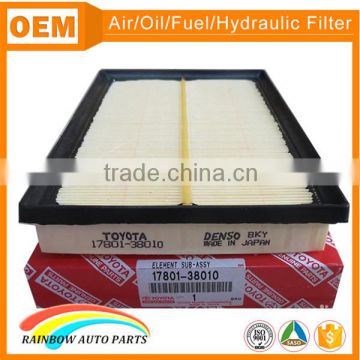 Colorful paper high quality 17801-38010 toyota air filter                        
                                                Quality Choice