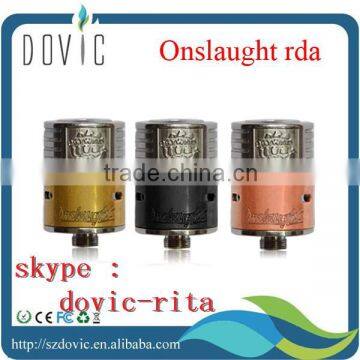 China supplier onslaught rda with high quality onslaught atomizer 1:1 clone onslaught rda clone
