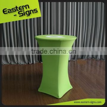 White Spandex Bar Table Covers