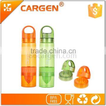 New design 730ml double lid fruit infuser bottle