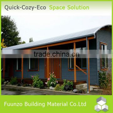 Multi-color Rustproof Prefab Green Retro House with Equipment