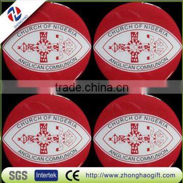 High quality soft resin epoxy stickers, clear round epoxy stickers