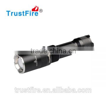 TrustFire zoomable flashlight Z6 with 1*CREE XM-L 2 led 1600 lumen use 18650 battery !