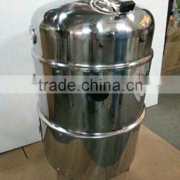 Barrel charcoal smoker bbq grill outdoor bbq stainless steel bbq