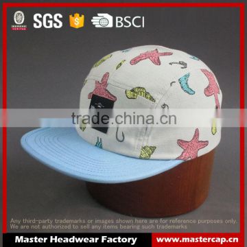 Wholesale character printing snapback cap