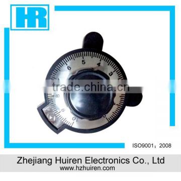 SB360 black aluminium potentiometer knobs for RV24, RV30 potentiometer
