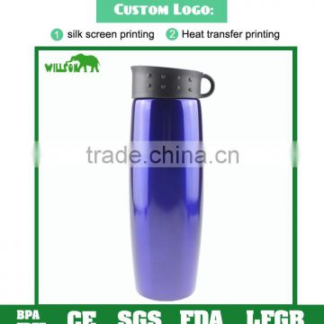 Custom singel wall stainless steel travel mug