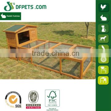 DFPETS DFR020&Run Wholesale Wooden Rabbit Cage With Wire Mesh Run