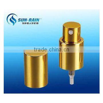 shiny gold or shiny silver aluminum prefume atomizer SRB308 18/415