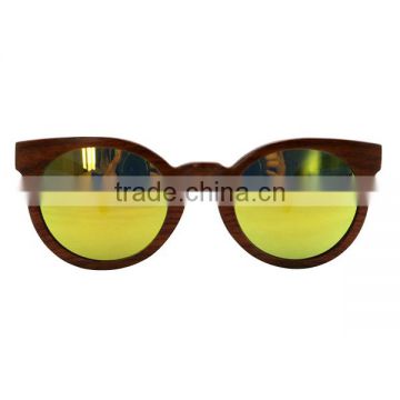 New fashion rosewood wooden sunglasses, men women rose wood mirror sunglasses retro