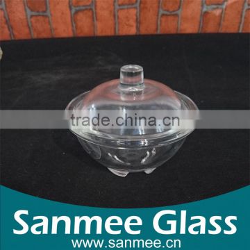 Good Price Clear Glass Salad Bowl with Lid