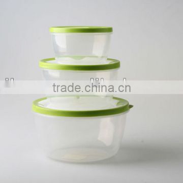 Round Shaped Clear Eco Friendly Plastic Container