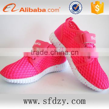 Breathable kids shoes 2016 pink shoes children girls cheap sport shoes