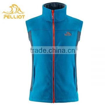 Comfortable manufacture custom design promotional micro polar fleece vest