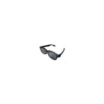 RGCP3807 customed Black Frame plastic Circular Polarized 3d safety eye glasses for 3D Passive TV
