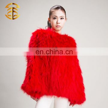 China Fashion Garment Winter Jacket Women Raccoon Fur Coat