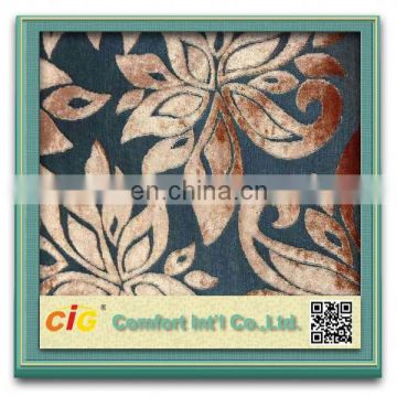 latest design cut pile fabric for sofa and furniture flower designs fabric painting
