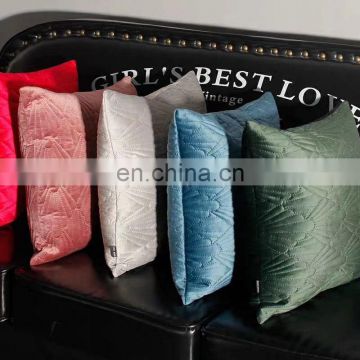 Decorative  Embossed Throw Pillow Covers Soft  Cushion Covers for Home