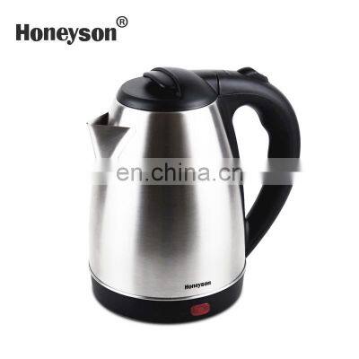 HONEYSON HOT SELLING 1.8l stainless steel electric kettle/water coffer kettle for kitchen