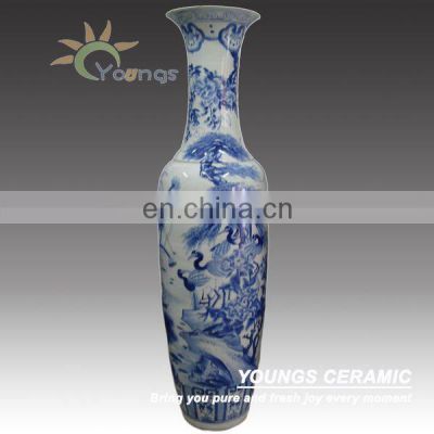 Blue and White Color Jingdezhen Art Porcelain Vase