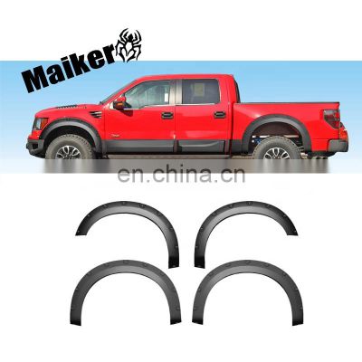 4*4 Black Crusher Flares with Light for F-150 Raptor 09-14 Accessories Mud Guard Fender