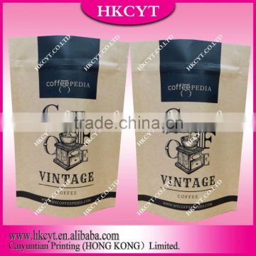 matt surface color printing packaging paper bag with winodw