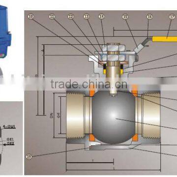 Zhejiang Zhitai 2pcs threaded ball valve