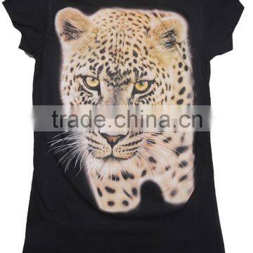 girl's black slim-fit t shirts for custom printing