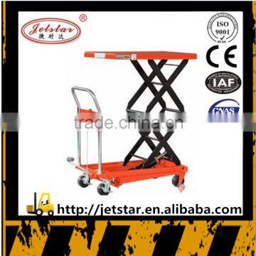 2016 new style scissorhand pull lift table Trolley