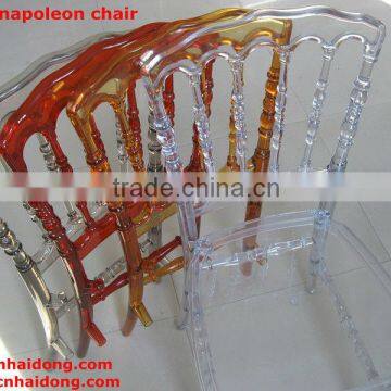 wedding napoleon chair transparent resin napoleon chair