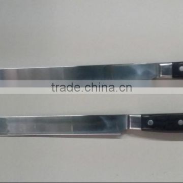 30cm Bread knives Mirror-Pakka wood handle-No-Serrated Knife