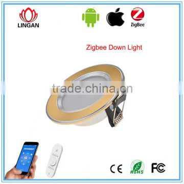 Zigbee SmartRoom LIGHTS 16 million colors changening dimmable LED downlights with junction box
