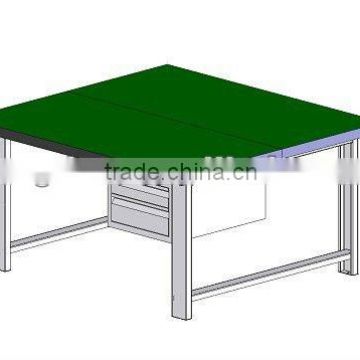 steel work table with under shelf