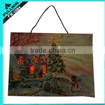 Light up fiber optic wall hanging tapestry for decoration