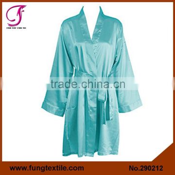 290212 Women Silky Satin Bridal Robe