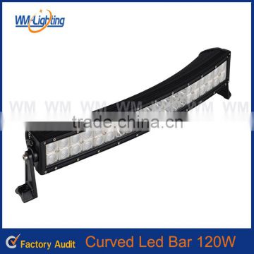 2015 offroad curved led light bar 120W ce rohs led light bar ip67