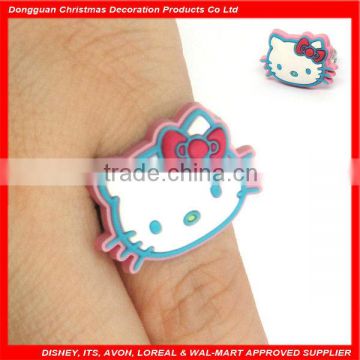 factory price new design kitty finger ring